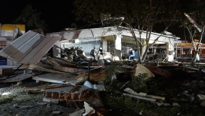 Balıkesir'de lokantadaki patlama anı güvenlik kamerasında 