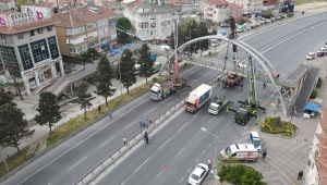 Büyükçekmece'deki TÜYAP Üst Geçidi kaldırıldı