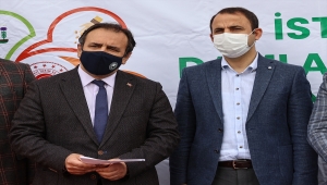 Çatalca'da çiftçilere çeltik tohumu ve damlama sulama boruları dağıtıldı