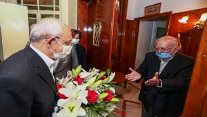 CHP Genel Başkanı Kılıçdaroğlu, eski TBMM Başkanı Hüsamettin Cindoruk'u ziyaret etti