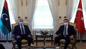 Cumhurbaşkanı Yardımcısı Oktay, Libya Başkanlık Konseyi Başkan Yardımcısı Abdullah El-Lafi'yi kabul etti