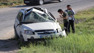 Elazığ'da devrilen cipteki 3 kişi yaralandı