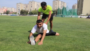 Görme engelli uzun atlamacı Abdürrahim Kılıç milli forma için ter döküyor 