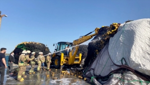 GÜNCELLEME- Gürpınar Su Ürünleri Hali'nde yangın