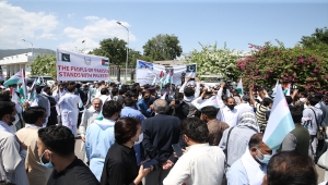 İsrail'in Filistin'e yönelik saldırıları Pakistan'da protesto edildi