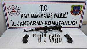 Kahramanmaraş'ta toprağa gömülü kalaşnikof ele geçirilen operasyonda bir kişi gözaltına alındı