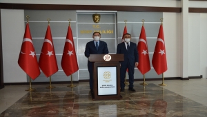 Kamu Başdenetçisi Şeref Malkoç, Siirt Valisi Osman Hacıbektaşoğlu'nu ziyaret etti