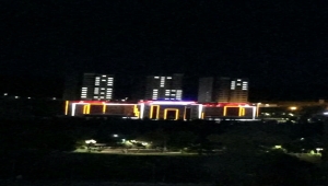 Karabük'te öğrenci yurdunda oda ışıklarıyla "ATA" ve "1919" yazısı oluşturuldu