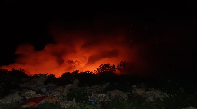 Kastamonu'da çöplükte çıktıktan sonra ormana sıçrayan yangın kontrol altına alındı 