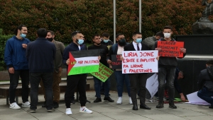 Kosova'da Filistinlilere destek gösterisi düzenlendi