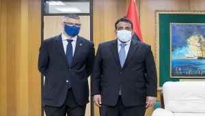 Libya Başkanlık Konseyi Başkanı Menfi, AB'nin Libya Büyükelçisi Sabadell'i kabulünde ikili ilişkileri ele aldı