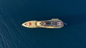 Mega yat "Khallılah" Bodrum'a geldi