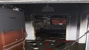 Mersin'de bir evde çıkan yangın hasara neden oldu