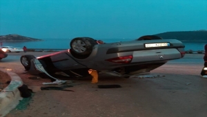 Mersin'de otomobil devrildi: 4 yaralı