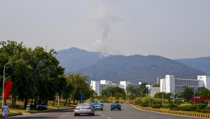 Pakistan'ın başkenti İslamabad'da orman yangını