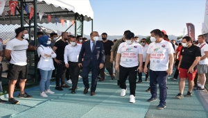 Şırnak'ta düzenlenen Cudi Cup Tenis Turnuvası sürüyor