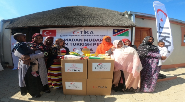 TİKA, Namibya'daki ihtiyaç sahibi 450 aileye ramazan yardımı yaptı