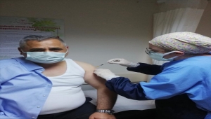 Türkiye Muhtarlar Konfederasyonu Başkanı Bekir Aktürk Kovid-19 aşısı yaptırdı: