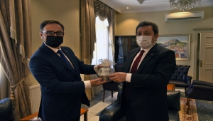 Ukrayna'nın Antalya Konsolosu Rustamov, Muğla Valisi Tavlı'yı ziyaret etti