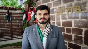 YTB'nin "Türkiye Bursları" ile eğitim alan Filistinli öğrenciler, İsrail'in saldırılarına tepkilerini paylaştı