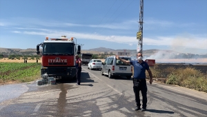 Adıyaman'daki yangında 300 dönüm arpa ve buğday ekili tarla zarar gördü