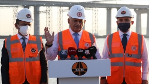 AK Parti Genel Başkanvekili Yıldırım "1915 Çanakkale Köprüsü"nde incelemelerde bulundu