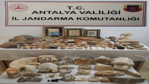 Antalya'da Likya ve Roma dönemine ait olduğu değerlendirilen 274 tarihi eser ele geçirildi