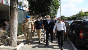 Bingöl Valisi Ekinci, Kığı ilçesinde depreme ilişkin incelemelerde bulundu:
