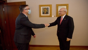 CHP Genel Başkanı Kemal Kılıçdaroğlu, Romanya Büyükelçisi Ştefan Alexandru Tinca'yı kabul etti