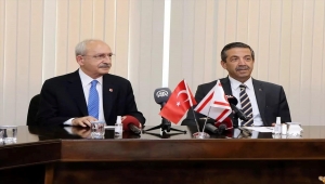CHP Genel Başkanı Kılıçdaroğlu, KKTC Dışişleri Bakanı Ertuğruloğlu ve siyasi parti liderleriyle görüştü