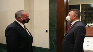 Cumhurbaşkanı Yardımcısı Fuat Oktay, KKTC Cumhuriyet Meclis Başkanı Sennaroğlu ve beraberindeki heyeti kabul etti