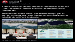 Cumhurbaşkanı Yardımcısı Oktay'dan Marmara Denizi'ndeki müsilaj sorunu ile ilgili paylaşım: 