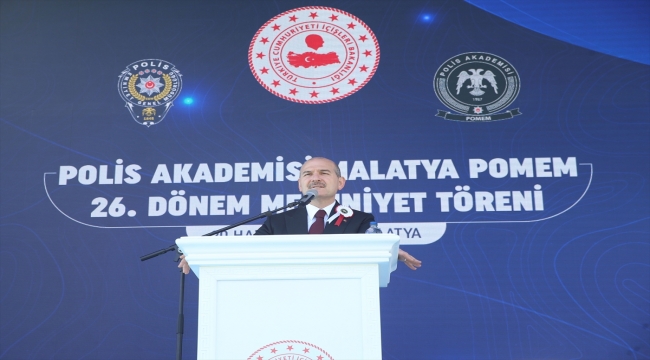 İçişleri Bakanı Soylu, Polis Akademisi Malatya POMEM 26. Dönem Mezuniyet Töreni'nde konuştu: (1)