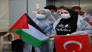 İsrail'in Mescid-i Aksa'ya yönelik ihlalleri Rize'de protesto edildi