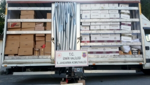 İzmir'de 1 milyon 776 bin makaron ele geçirildi