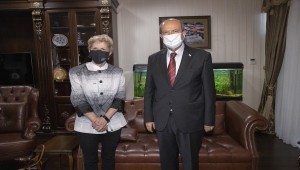 KKTC Cumhurbaşkanı Tatar, BM Genel Sekreteri'nin geçici Kıbrıs Özel Danışmanı Lute'u kabul etti: