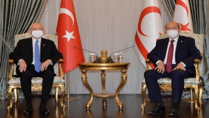 KKTC Cumhurbaşkanı Tatar, CHP Genel Başkanı Kılıçdaroğlu'nu kabul etti