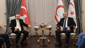 KKTC Cumhurbaşkanı Tatar, Ticaret Bakanı Muş'u kabul etti