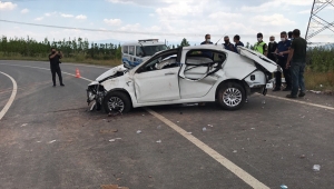 Kuzey Marmara Otoyolu'nda otomobil bağlantı yoluna devrildi: 1 ölü, 2 yaralı