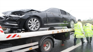 Kuzey Marmara Otoyolu'nda trafik kazası: 2 yaralı