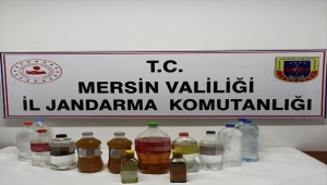 Mersin'de 7 litre sahte içki ve 18 litre etil alkol ele geçirildi