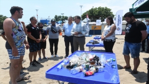 Mersin'de deniz dibi temizliği yapıldı