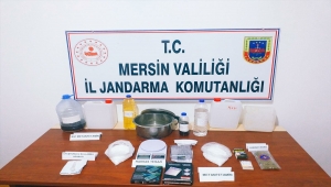 Mersin'de sentetik uyuşturucu üretip sattıkları iddiasıyla 4 zanlı yakalandı