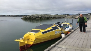 Rekortmen Erden Eruç, kürekle geçen ilk kişi olmak için Pasifik Okyanusu'na açıldı