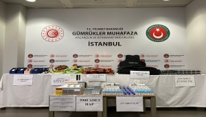 Sabiha Gökçen Havalimanı'nda yaklaşık 1,5 milyon lira değerinde kaçak ürün ele geçirildi