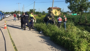 Samsun'da otomobil devrildi: 1 ölü, 3 yaralı