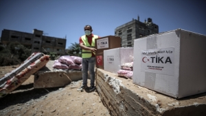 TİKA'nın Gazze Şeridi'ne yardımları sürüyor
