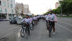 "Bitlis Nemrut'tan Adıyaman Nemrut'a Pedallıyoruz" ekibi Kahta'ya ulaştı