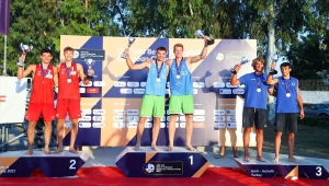 CEV 20 Yaş Altı Avrupa Plaj Voleybolu Şampiyonası İzmir'de tamamlandı