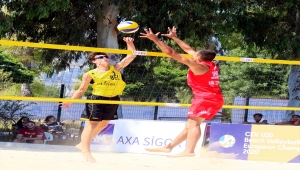 CEV 20 Yaş Altı Avrupa Plaj Voleybolu Şampiyonası'nda üçüncü gün tamamlandı